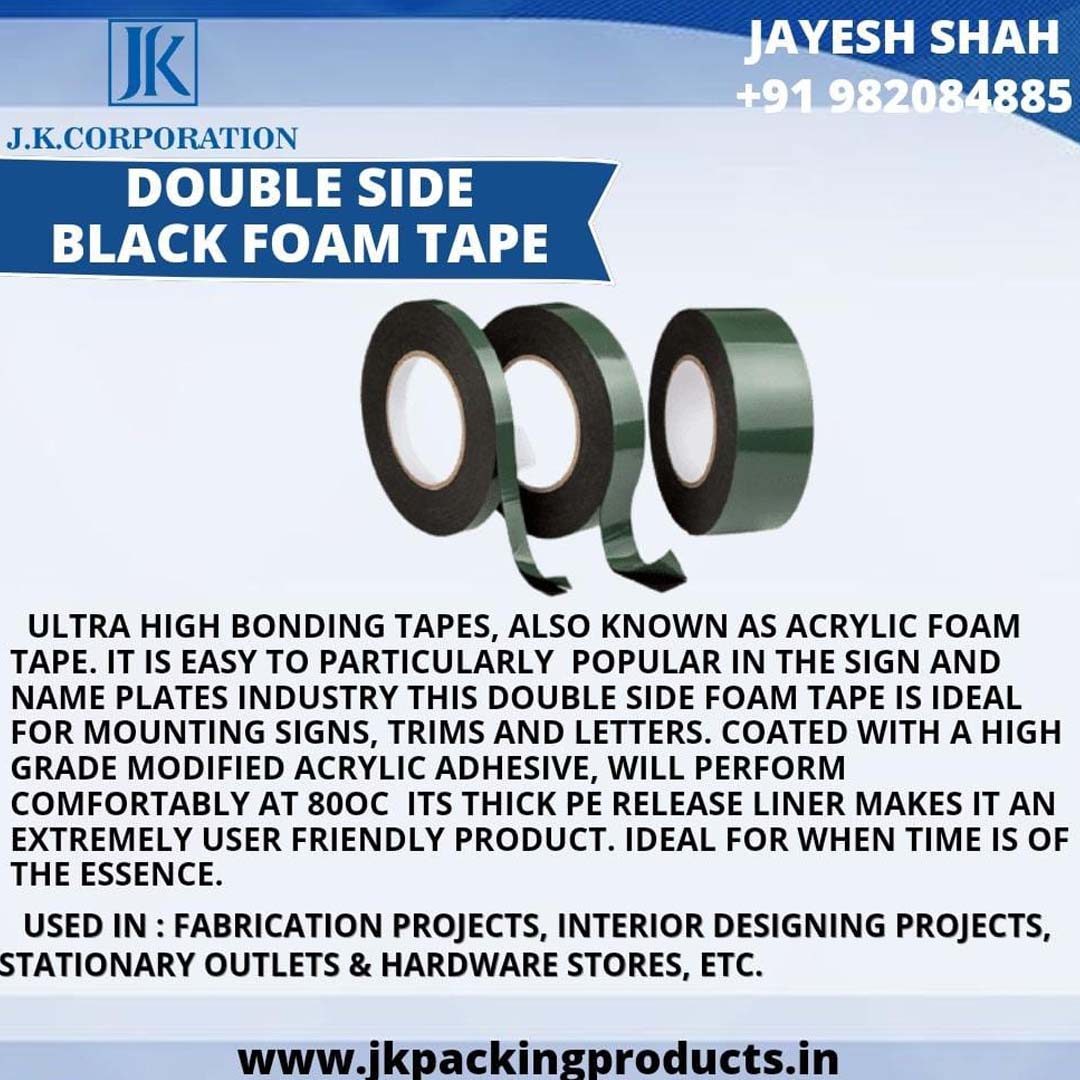 Double Sided Black Foam Tape